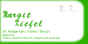 margit kiefel business card